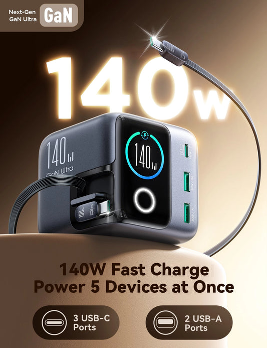 JOYROOM JR-TRD01 PODIX 140W 5-Port Desktop GaN Charger