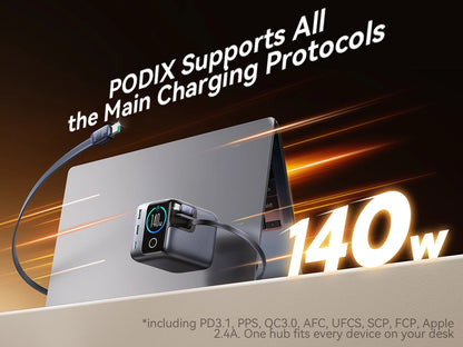JOYROOM JR-TRD01 PODIX 140W 5-Port Desktop GaN Charger